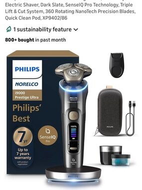i9000 Prestige Ultra Electric Shaver - Dark Slate